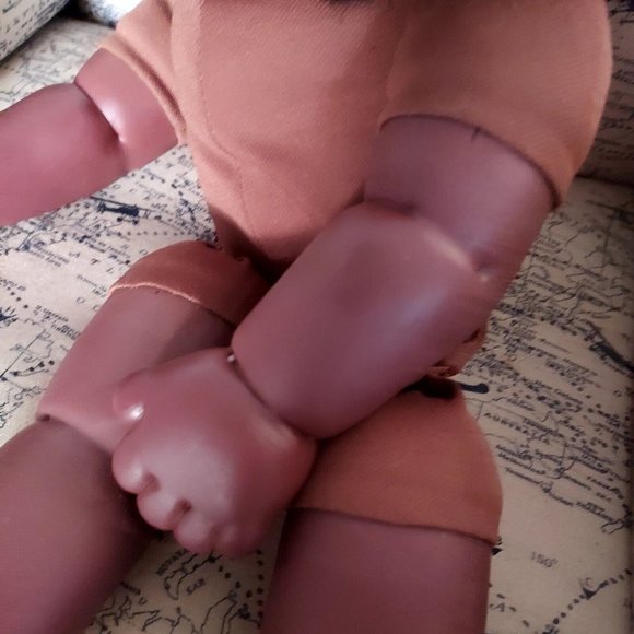 Vtg Eegee Goldberger Doll African American Girl Doll 21" - Picture 11 of 11